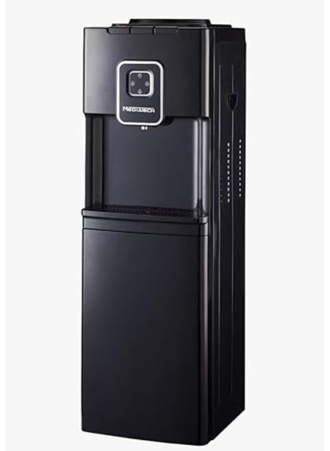 Media Tech Water dispenser with storage door, black color, by MediaTek - Image 1